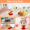 Fruit Vegetable Speed Slicer With Push Plate Manual Cup Cutter Portable Banana Strawberry Slicing Tool Kitchen Accessories