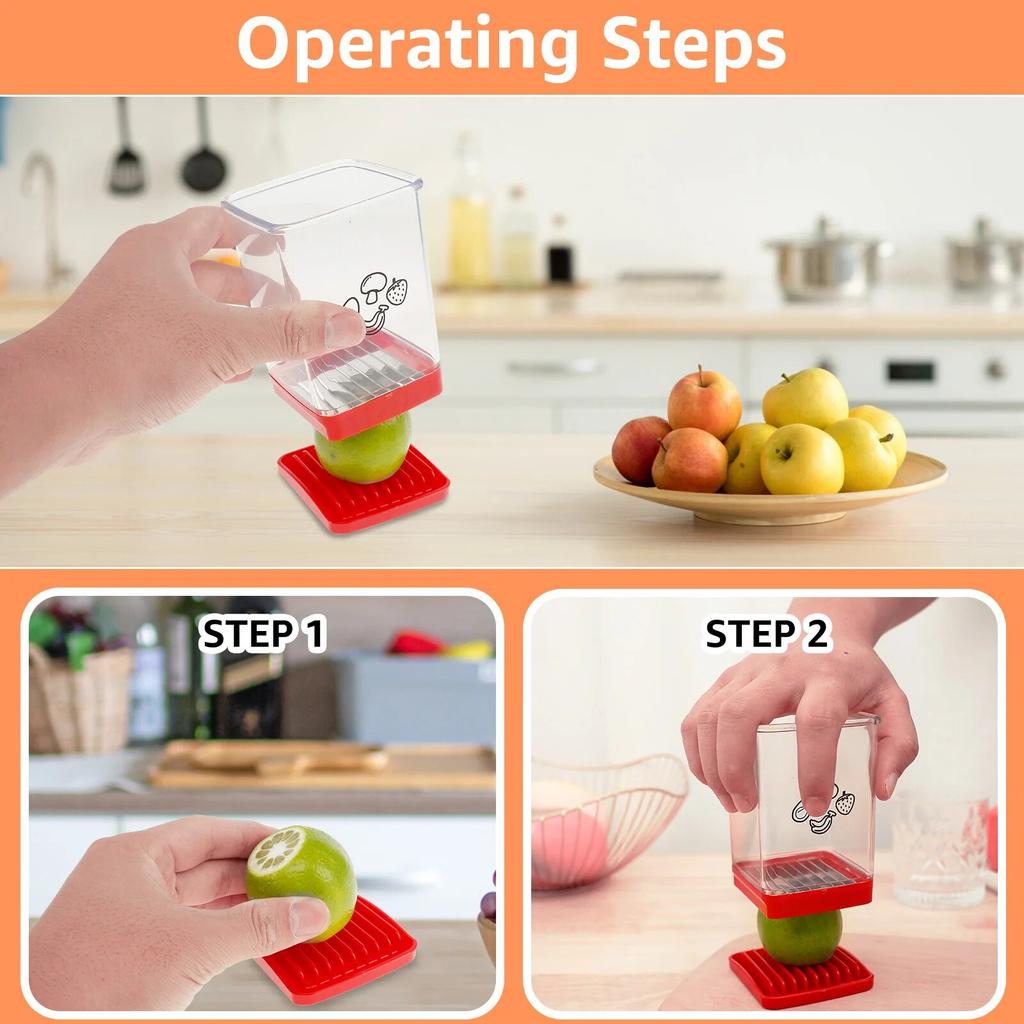 Fruit Vegetable Speed Slicer With Push Plate Manual Cup Cutter Portable Banana Strawberry Slicing Tool Kitchen Accessories