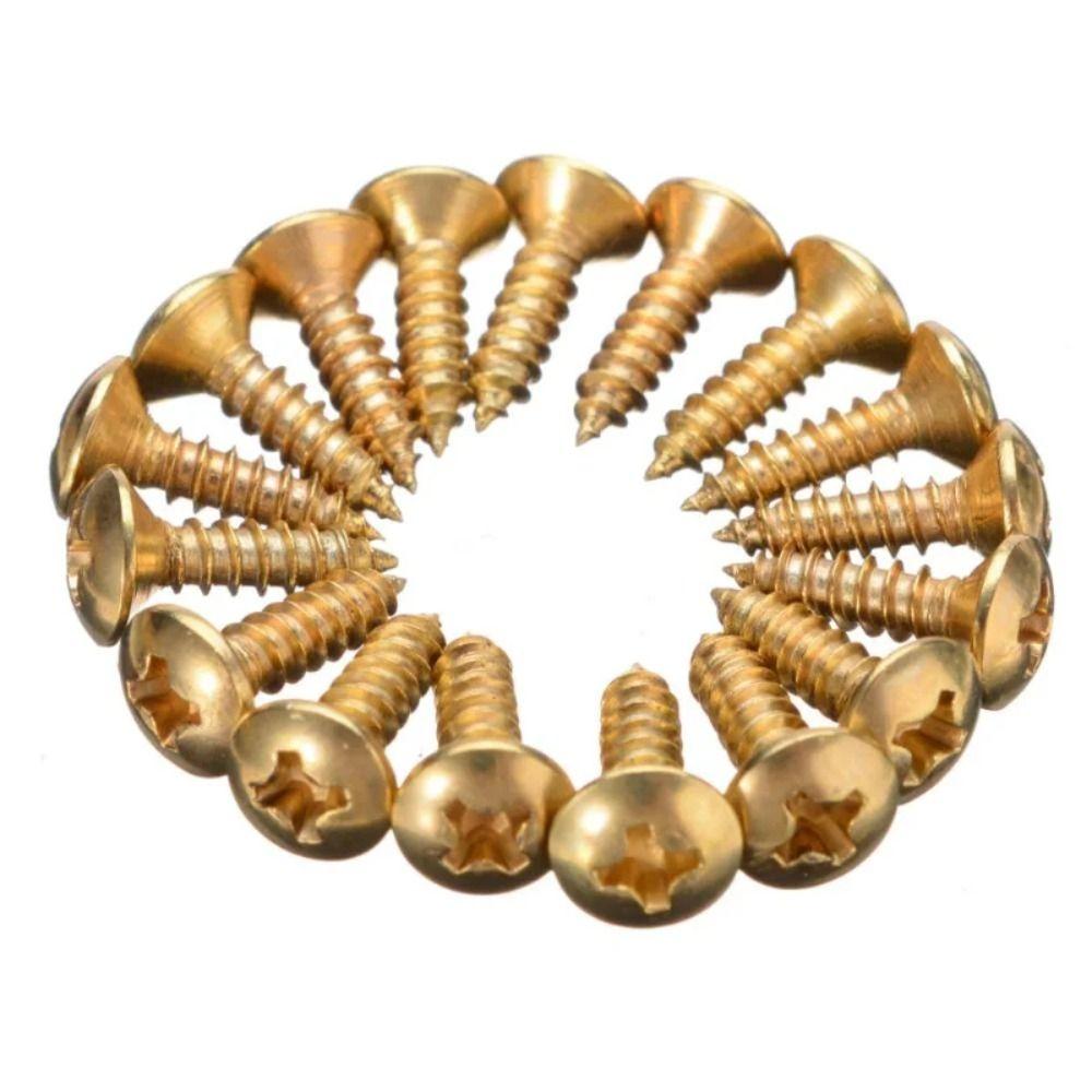 3*12 мм фиксированный винт золотой черный серебряный гитарный бас-гитарный пикгард винты электрогитарные винты