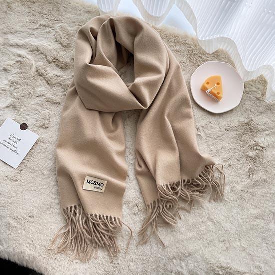 Winter Women Scarf Female Luxury Brand Scarves Lady Tassel Bandana Women Solid Shawl