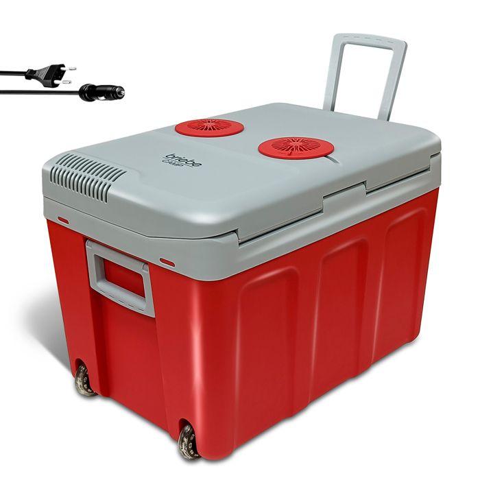 Glacière Électrique portable 40 Litres, 12V / 220 - 240V Voiture et Camping Briebe CF1155RED 58 W Rouge 03905