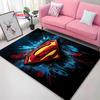 Superman Carpet, Bedroom Floor Mat, Living Room Sofa Bed Mat, Non-slip Exquisite Home Decor, Durable Machine Washable Rug