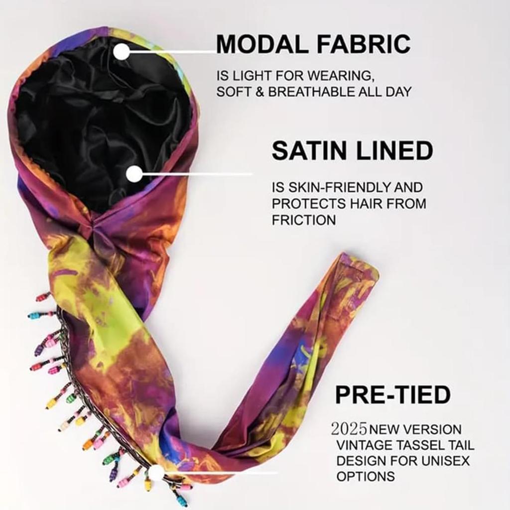 Красочная шапочка-платок с бусинами и наклейкой с колючими волосами, регулируемая шапочка-пуловер, шапочка с принтом, высокая эластичность