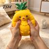 Giant Fruit Sensory Toy Large Pineapple Stress Ball, Slow Rising Squeeze for Anxiety Relief, Strawberry Malleable Ball Banana Grape Corn Carrot