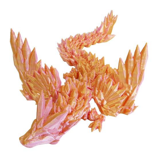 3D-печатная фигурка летающего дракона с подвижными суставами, красочная фигурка дракона, шарнирная модель крылатого дракона, игрушка-фиджет, настольное украшение, орнамент