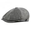 Octagonal Hat Men's Spring Summer Thin Breathable Imitation Duck Tongue Hat Men's British Retro Casual Beret Children