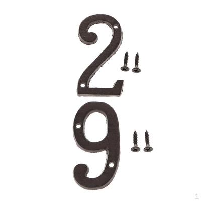 9 и 2 кованого номера, с винтами