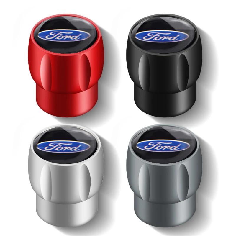 Car Sticker 4PCS Car Tire Valve Cap Tyre Cover for Ford Focus 2 3 Mondeo Explorer Escape Edge Fusion Transit F150 Fiesta Range A