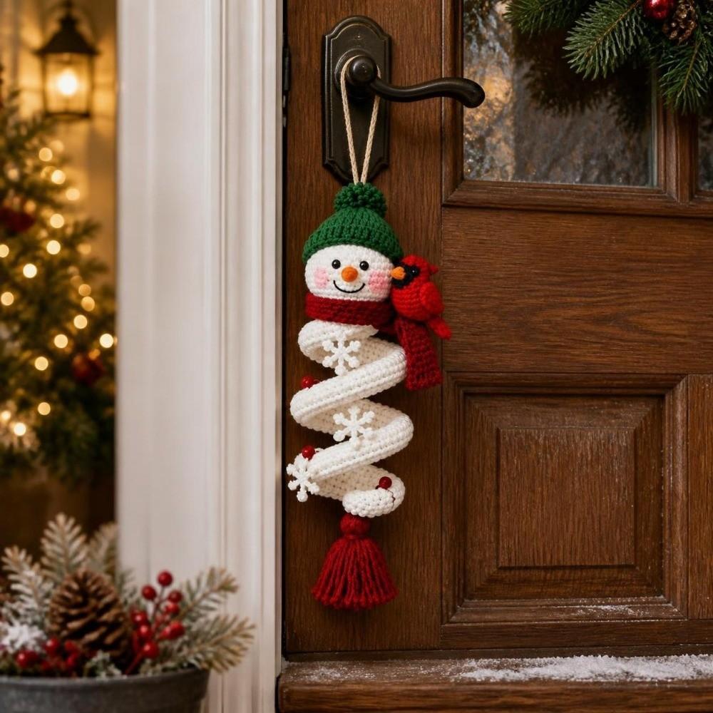 Hanging Christmas Crochet DIY Kit Hademade Xmas Tree Hanging Decoration Party