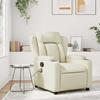 VidaXL Recliner Massage Chair Cream Faux Leather 372435