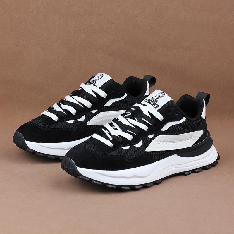 Breathable Mesh Surface Men's Casual Shoes Thick Soled Men's Sneakers Men's Running Shoes Student Travel Shoes Country Fashion Men Forrest Gump Shoes