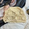 Весенне-летний ручной вязки ажурный головной убор женский крючком с кисточками ремешок рукав вязаная шапка универсальный