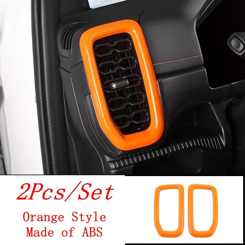 Car Handle Bowl / Start Stop Button / Central Side Panel / Air AC Vent Cover Trim ABS Accessories For Ford Ranger  2024 2025