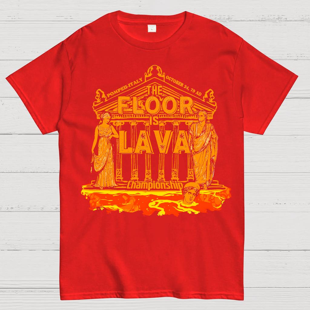 The Floor Is Lava Championship Cotton Summer Casual Cool Loose T-Shirt