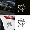 Funny Cartoon Two Middle Finger Car Auto Sticker Laptop Motorcycle Decal Decor