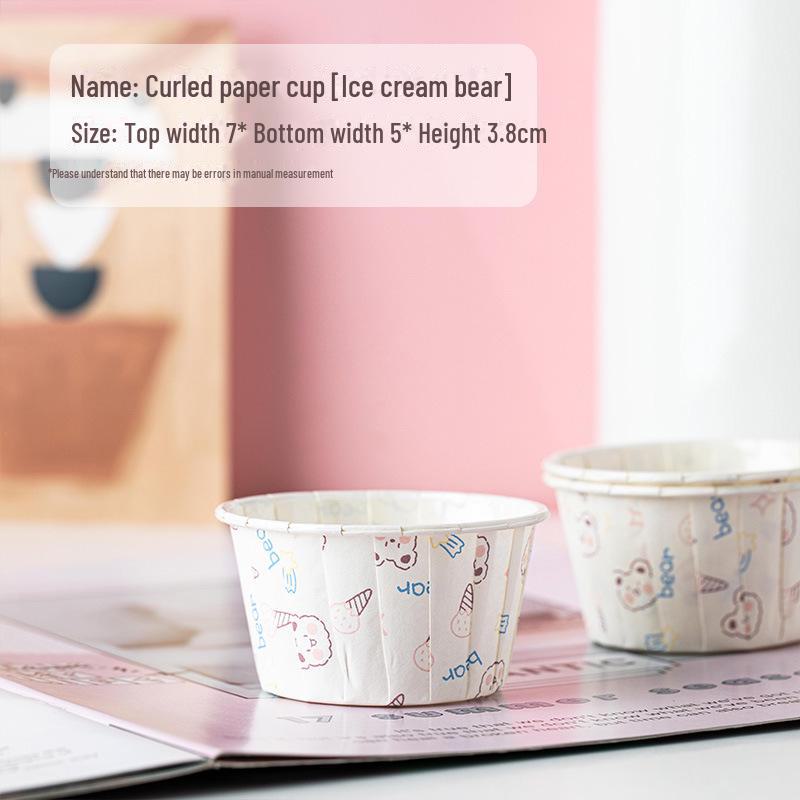 Бумажная форма для кексов с новогодним рисунком — термостойкая, с загнутыми краями для выпечки на год Змеи