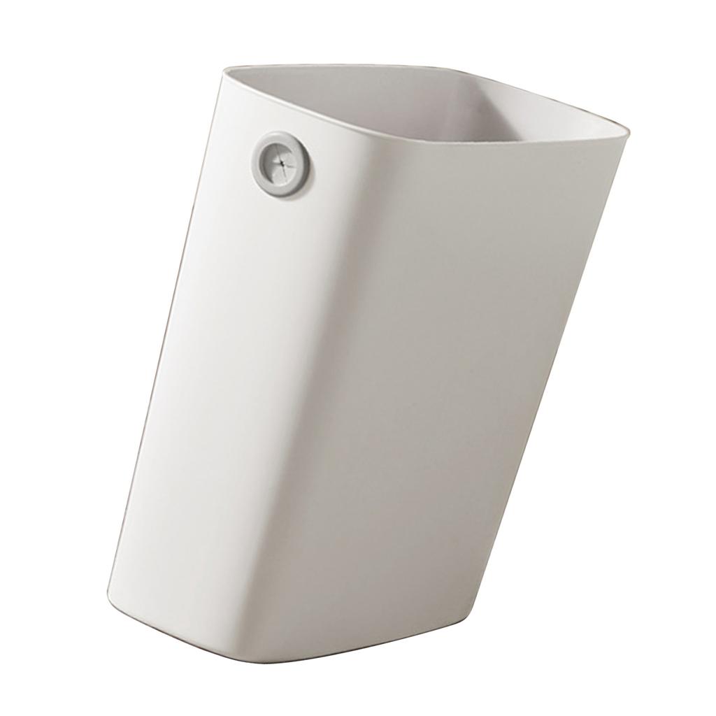 Small Trash Can PP TPR Plastic Wastebasket Slim Open Top Garbage Container Bin for Bathroom Office
