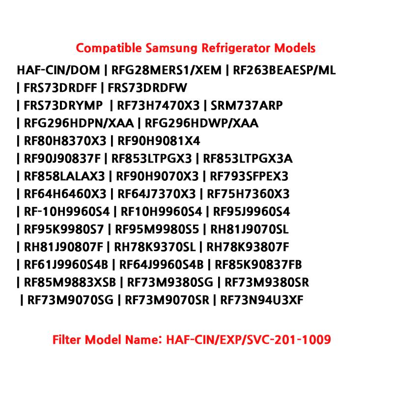 Samsung Оригинальный фильтр для воды в холодильнике HAF-CIN/EXP/SVC-201-1009 Очиститель воды в холодильнике