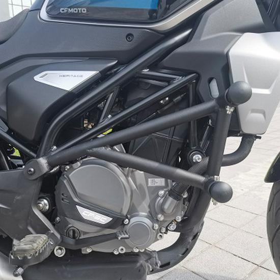 Мотоциклетный противоударный бампер CFMOTO CLX250, багажник и кожаная боковая сумка