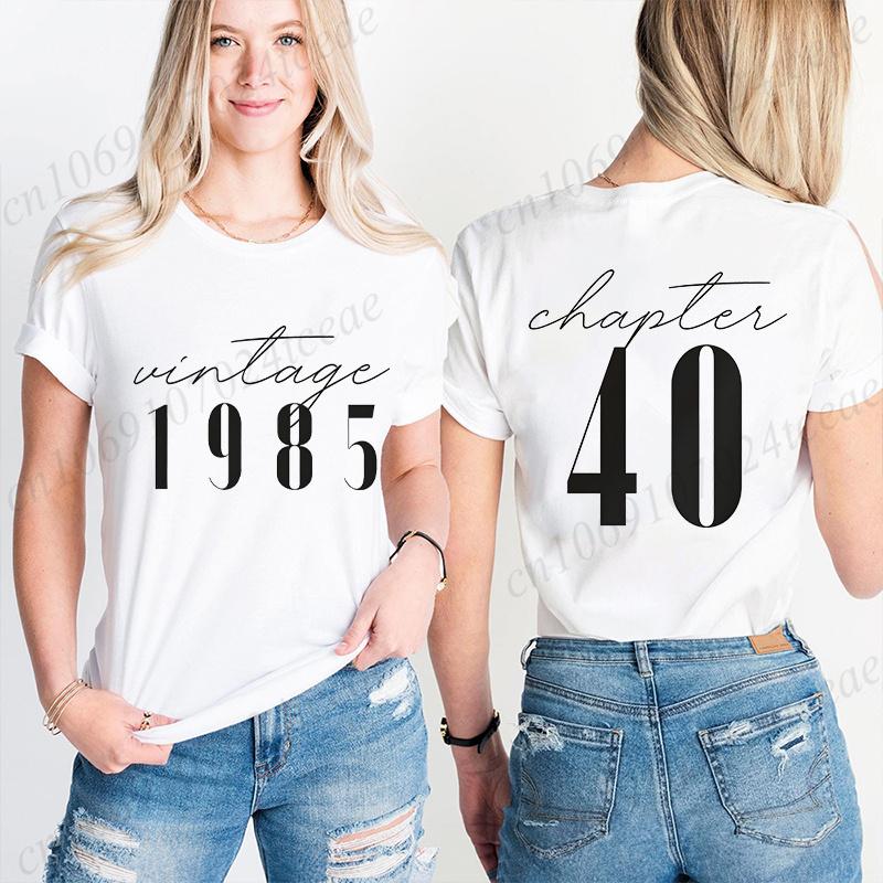 Classic 1985 Tshirts for Unisex Vintage 40th Birthday Year Tshirts for Unisex Unisex Cute 40th Milestone Best Friend 40 Bday Shirt