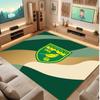 Norwich City Football Print Crystal Velvet Rug, Comfortable Water Absorbent Non Slip Indoor Floor Carpet