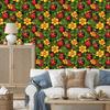 Ladybugs Wallpaper Olive and Red for Living Room and Bedroom 50x1000