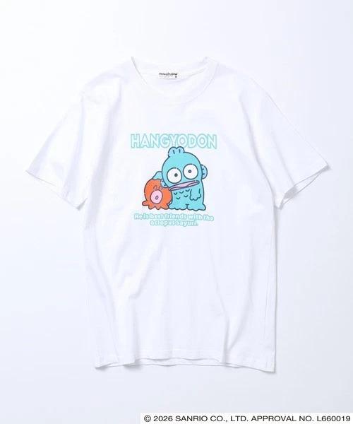Sanrio Characters Hangyodon Jersey ShortSleeve TShirt White 2026 Summer Jp Ltd