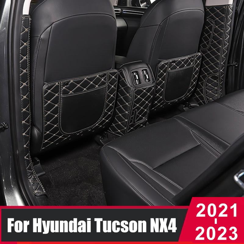 Кожаные автомобильные противоударные коврики, защитная накладка на спинку сиденья для Hyundai Tucson 2022 2023 NX4 Hybrid Interior