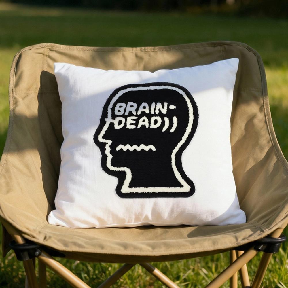 Los Angeles BBrain Dead Cushion Cover Soft Reversible Durable Pillow Cover MultiScene Use for Home Car Daily Comfort
