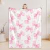 Bow Blanket For Boys Girls - 4 Sizes And 30 Plus Colors Custom Bow Blanket Gifts for Relatives And Friends