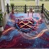 Soft Floor Carpet West Ham United Football Pattern Area Rug Decorative Mat For Home Room Decoration