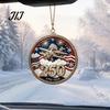 Patriotic Christmas Tree Snowflake Ornaments 250 Anniversary USA Ornament, United States 1776-2026 250th Holiday Gift for Family Friends Keepsake,