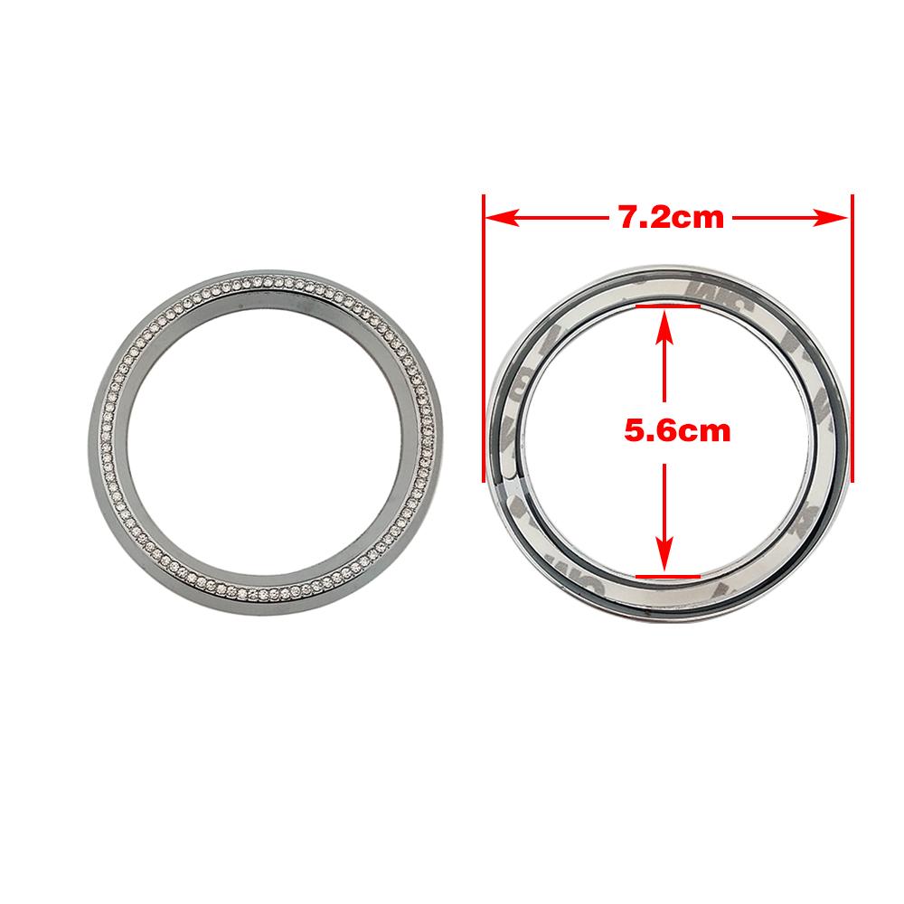 Для Mercedes Benz GLC 253 2015-2019 Отделка вентиляционного отверстия кондиционера заднего сиденья, накладка, наклейка с искусственными кристаллами и бриллиантами