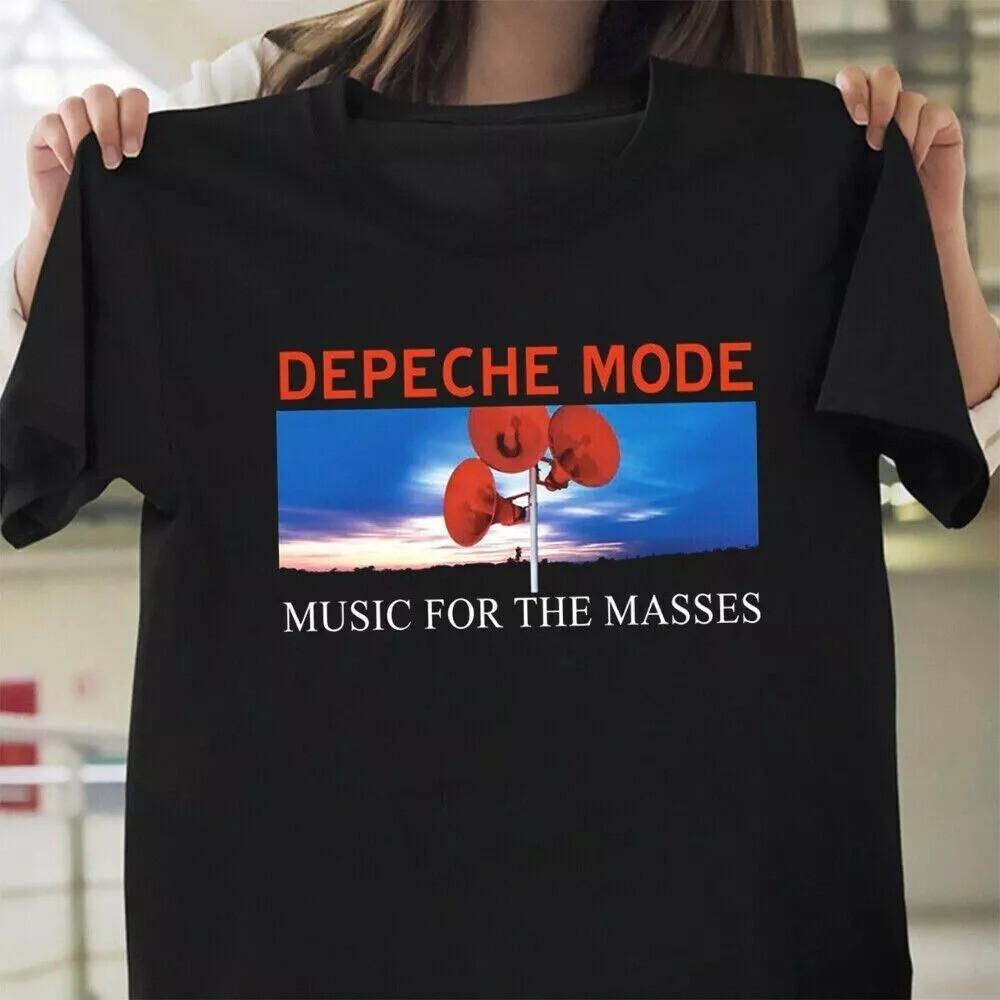 Новая музыка Depeche Mode для масс 90-е Depeche Mode Группа Хлопковая Футболка Унисекс