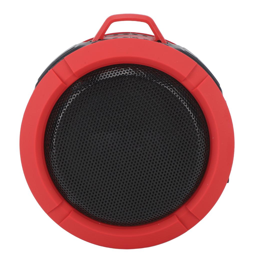 Bluetooth-динамик на присоске 3,7 В 500 мАч Водонепроницаемый IP65 Портативный беспроводной динамик для ванной комнаты, улицы, красный