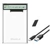 Прозрачный корпус для 25 HDD Smart Inch, внешний корпус для HDD USB3.2 Gen2, корпус для хранения HDD SSD SATA для ноутбука ПК