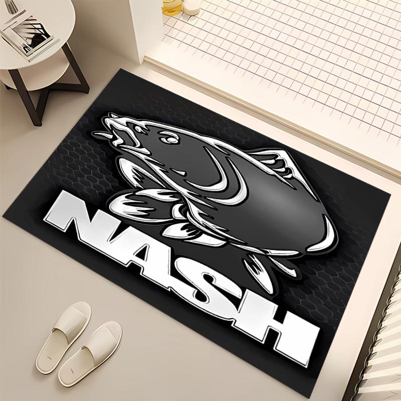 1pc Nash Tackle Print Area Rug - Soft, Washable Non-Slip Indoor Mat, Living Room, Home Office Decorative Rug,Office Decorative