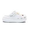 Crocs Crush Clog Party EVA Beach Holiday Relaxed and Comfortable Classic Versatile Fashion Trend Hole Shoes Unisex White