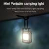 Small Led Flashlight Keychain Camping Lantern USB Rechargeable Lamp LED COB Rotation Tent Camping Lamp Outdoor Strong Light