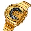 Skmei Mens Digital Waterproof Watches Luxury Stainless Steel Band Led Chronograph Alarm Clock Fashion Stopwatch Sports Dual Time