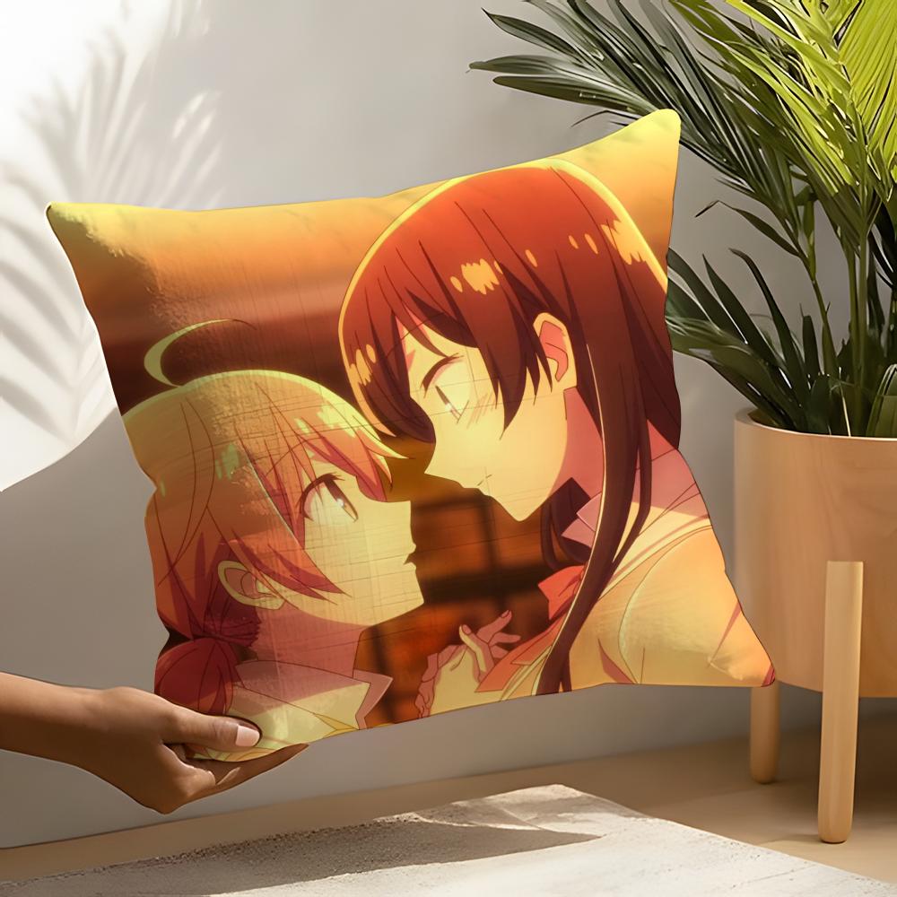 Yuri Anime Bloom Into You Pillow Case Home Living Room Decoration Linen Pillow Cases Cushion Cover