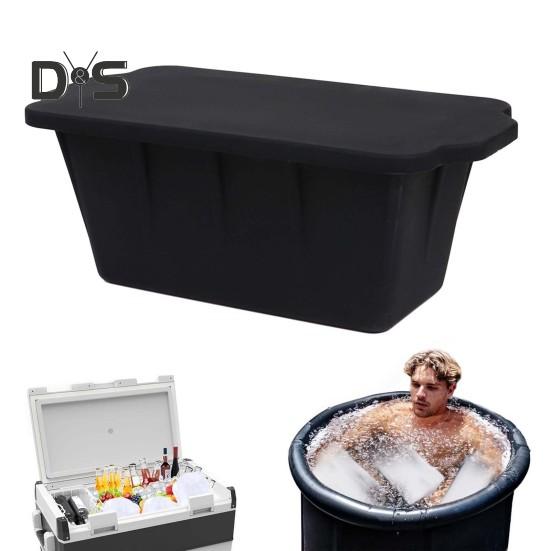 Силиконовая форма для кубиков льда, многоразовый большой лоток для кубиков льда для кулеров, поездок на пляж, формочки для блоков льда для морозильной камеры, аксессуары для ледяной ванны