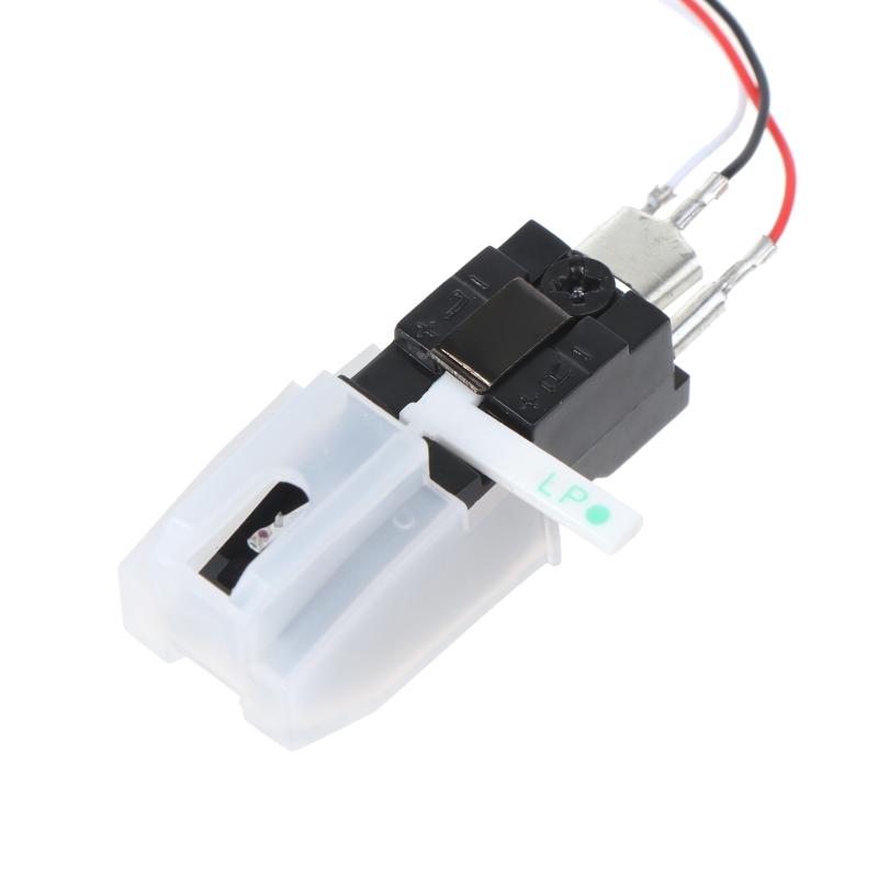 Dual Stylus Turntable Cartridge Double Ruby and Sapphire Stereo Stylus Needles+line for LP 78 RPM Record Player Replacem