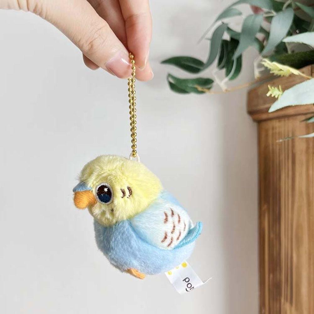 Подвеска-брелок попугай на рюкзак, мягкая игрушка-птица, аксессуар для ключей автомобиля