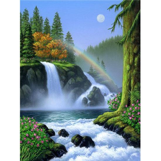 Алмазная мозаика "Водопад"