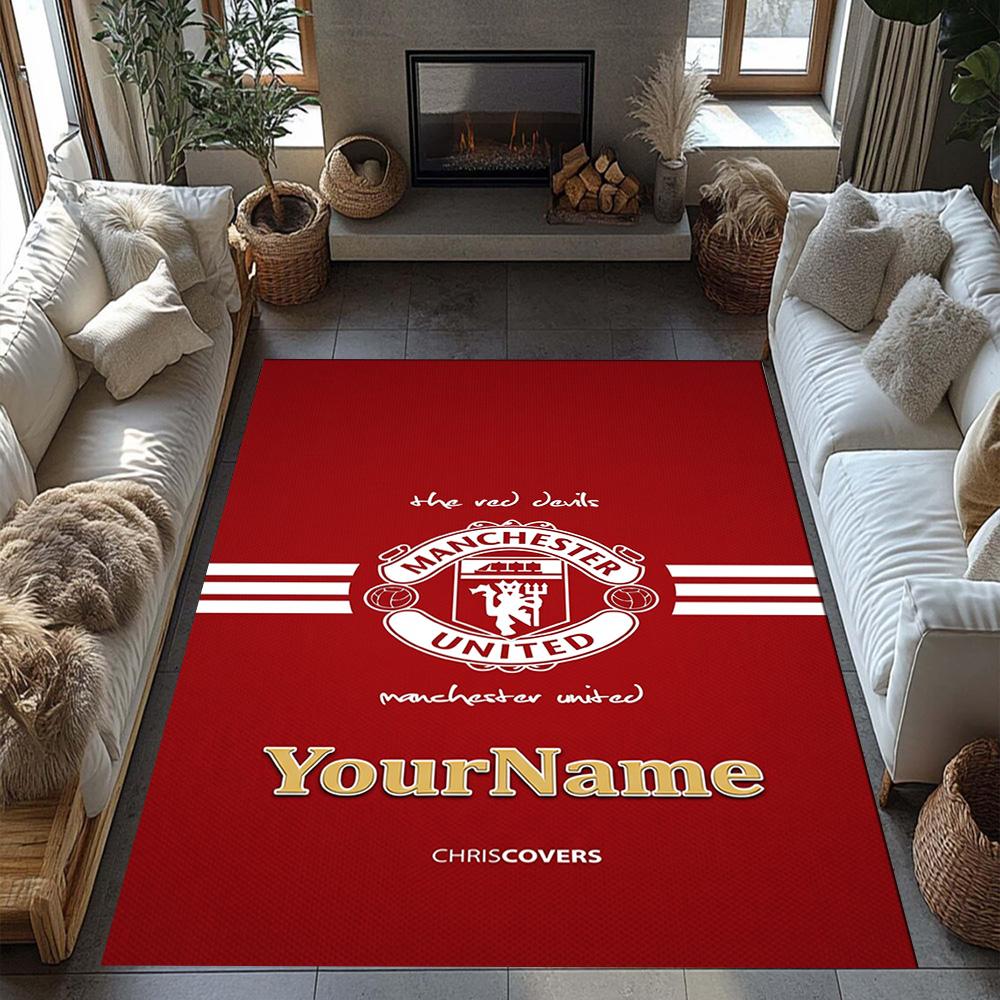 Manchester Personalized Name Floor Mat Perfect for Hallway Study room Foyer Bedrooms Anti-slip Rug Office home decor