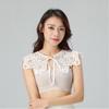 Lace Fake Collar Wild Hollow Collar Lace Cape Cloud Shoulder Pearl Lace Shawl Fairy Girl  Accessories Antique Ornaments