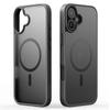 For iPhone 16 Matte Case Compatible with MagSafe PC+TPU Phone Cover