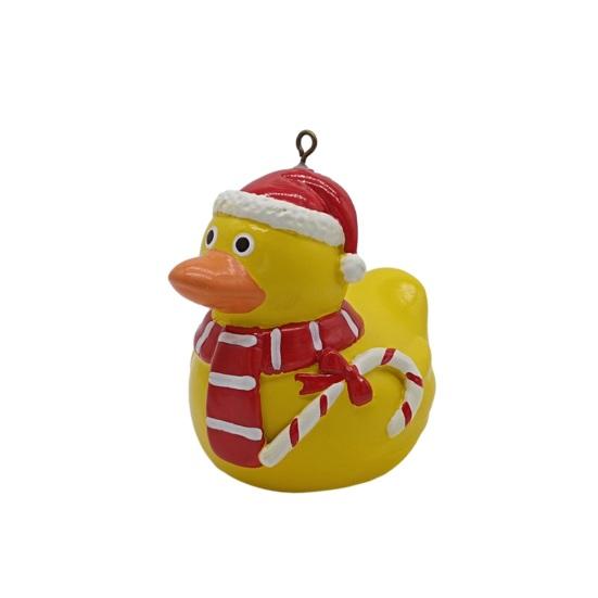 Рождественская подвесная утка, украшение для дома и улицы, рождественская елка, шарф из рогов лося, желтая утка, украшение из смолы, кулон, праздничный подарок