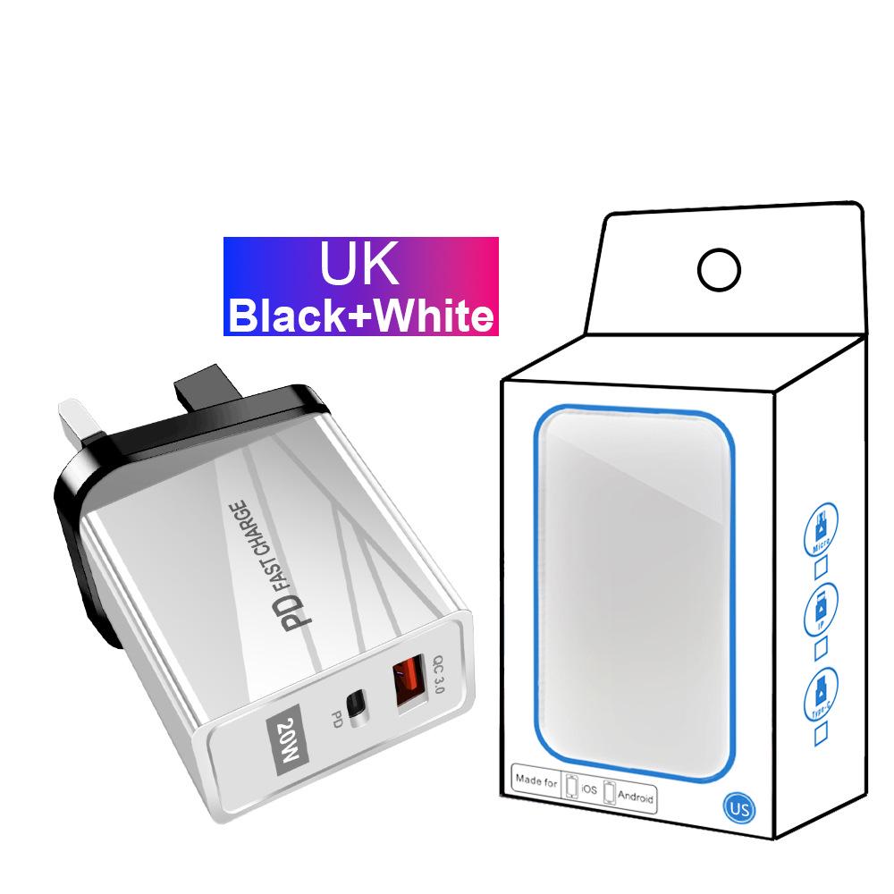USB-зарядное устройство для путешествий, стандарт ЕС и США, быстрая зарядка QC3.0+PD (5В/9В/12В)